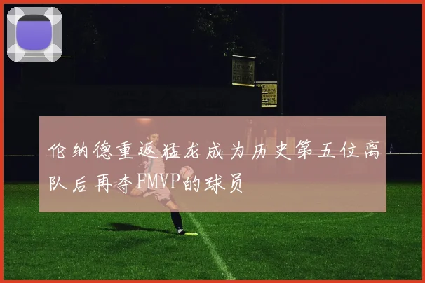 伦纳德重返猛龙成为历史第五位离队后再夺FMVP的球员